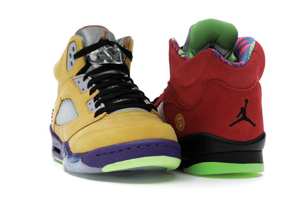 ナイキ ジョーダン JORDAN ジュニア キッズ 【 5 RETRO WHAT THE GS VARSITY MAIZE COURT PURPLEGHOST GREENSOLAR ORANGE 】