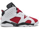 ナイキ ジョーダン 白色 ホワイト 【 JORDAN 6 RETRO CARMINE (2021) (PS) / WHITE BLACK-CARMINE 】 キッズ ベビー マタニティ スニーカー