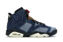 ナイキ ジョーダン デニム 赤 レッド 【 JORDAN 6 RETRO WASHED DENIM (GS) / WASHED DENIM SAIL VARSITY RED 】 キッズ ベビー マタニティ スニーカー