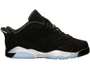 ナイキ ジョーダン 黒色 ブラック 【 JORDAN 6 RETRO LOW CHROME (2015) (PS) / BLACK METALLIC SILVER-WHITE 】 キッズ ベビー マタニティ スニーカー