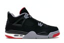 ナイキ ジョーダン 黒色 ブラック ファイア 白色 ホワイト 【 JORDAN 4 RETRO BRED (2019) (GS) / BLACK FIRE RED-CEMENT GREY-SUMMIT WHITE 】 キッズ ベビー マタニティ スニーカー