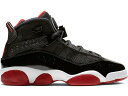 ナイキ ジョーダン JORDAN リング 黒色 ブラック 赤 レッド ジュニア キッズ 【 RED 6 RINGS BLACK VARSITY GS REDWHITE 】