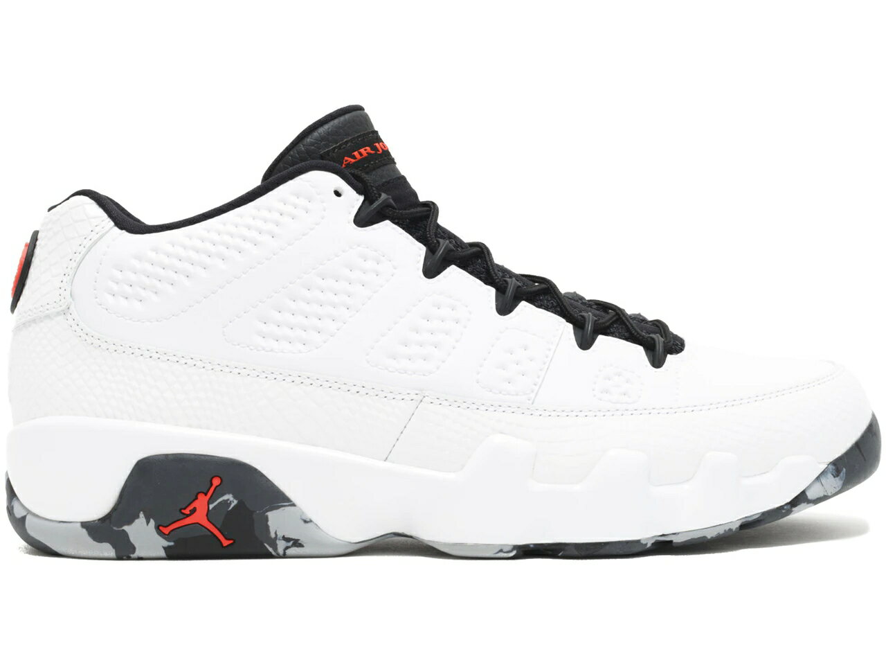 ナイキ ジョーダン クラシック 白色 ホワイト 灰色 グレー スニーカー メンズ 【 JORDAN 9 RETRO LOW BRAND CLASSIC / WHITE INFRARED 23-BLACK-DARK GREY-WOLF GREY 】 メンズ スニーカー