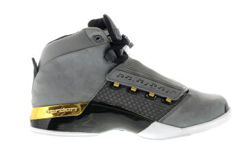 ナイキ ジョーダン JORDAN スニーカー 【 17 RETRO TROPHY ROOM WITH TSHIRT COOL GREY METALLIC GOLDBLACK 】