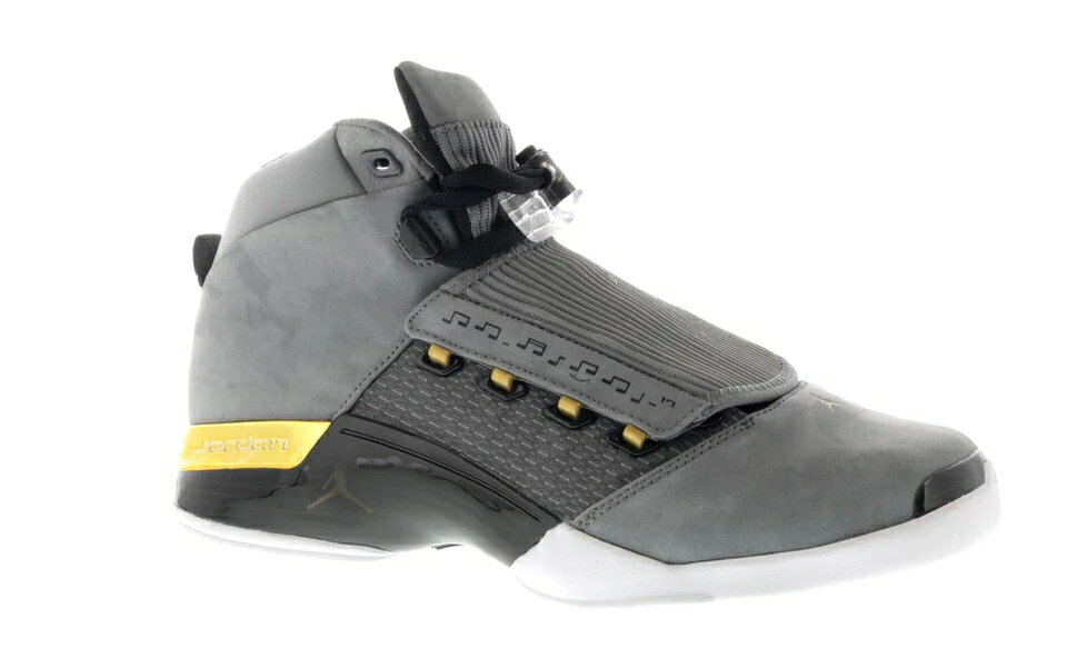 ナイキ ジョーダン JORDAN スニーカー 【 17 RETRO TROPHY ROOM WITH TSHIRT COOL GREY METALLIC GOLDBLACK 】