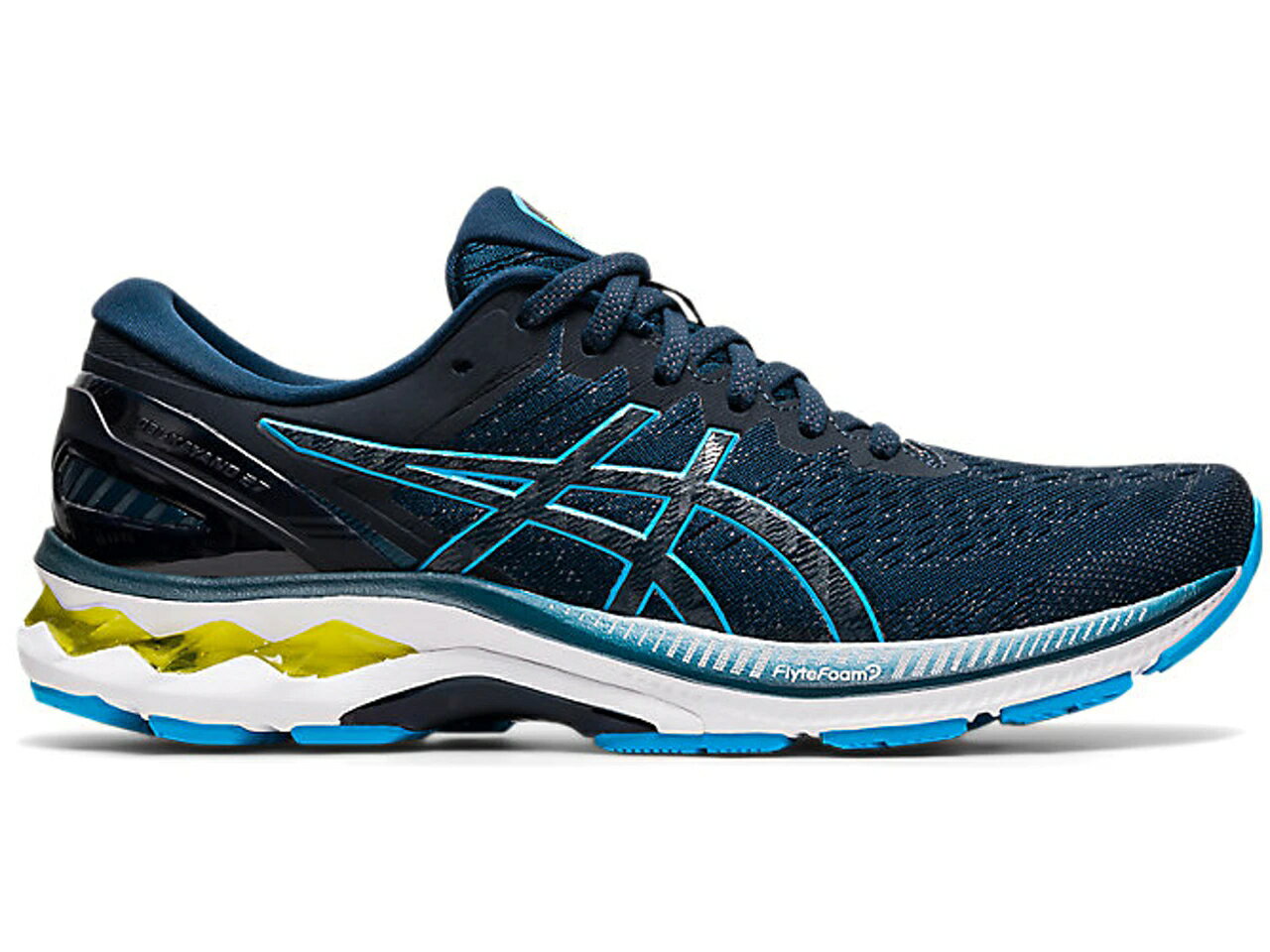 アシックス ASICS スニーカー 【 GELKAYANO 27 FRENCH BLUE DIGITAL AQUA 】