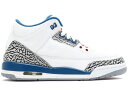 ナイキ ジョーダン JORDAN 青色 ブルー ジュニア キッズ 【 3 RETRO TRUE BLUE 2011 GS WHITE 】