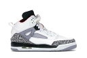 ナイキ ジョーダン 白色 ホワイト 灰色 シメント グレー 【 JORDAN SPIZIKE WHITE CEMENT (2017) (GS) / WHITE VARSITY RED-CEMENT GREY-BLACK-DARK GREY 】 キッズ ベビー マタニティ スニーカー