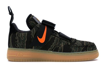 ナイキ NIKE エアフォース スニーカー 【 1 LOW UTILITY CARHARTT WIP CAMO GREEN TOTAL ORANGEGUM LIGHT BROWN 】