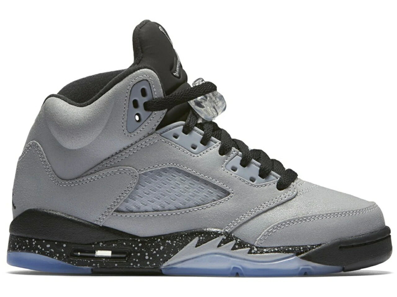 ナイキ ジョーダン 灰色 グレー 黒色 ブラック 【 JORDAN 5 RETRO WOLF GREY (GS) / GREY BLACK 】 キッズ ベビー マタニティ スニーカー