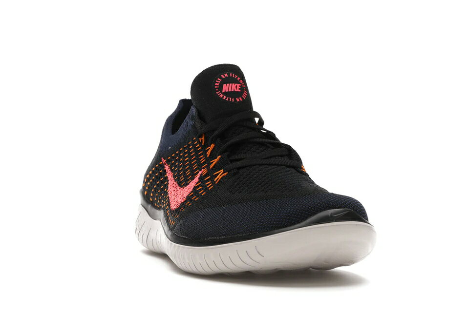 ナイキ NIKE フリー フライニット 黒色 ブラック クリムゾン 橙 オレンジ スニーカー 【 ORANGE FREE RN FLYKNIT 2018 BLACK FLASH CRIMSON PEEL CRIMSONORANGE 】