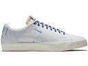 ナイキ エスビー ブレイザー 白色 ホワイト 青色 ブルー スニーカー メンズ 【 NIKE SB BLAZER LOW XT QUARTERSNACKS WHITE / WHITE UNIVERSITY BLUE SAIL 】