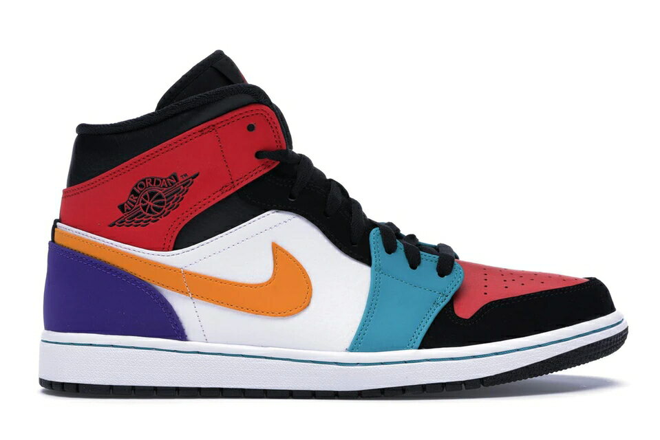 iCL W[_ ~bh F zCg  bh F ubN Xj[J[ Y y JORDAN 1 MID BRED MULTI-COLOR / WHITE UNIVERSITY RED BLACK z