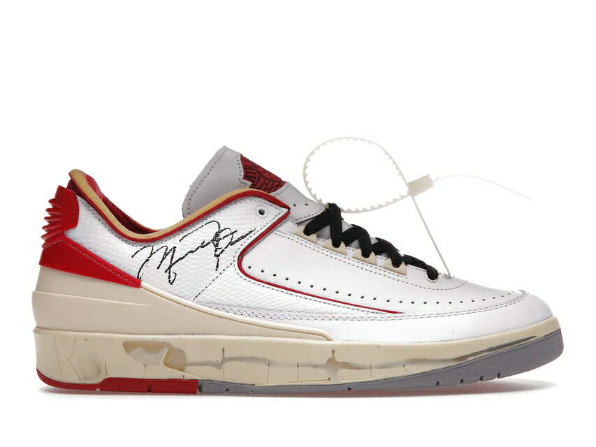 ナイキ ジョーダン JORDAN オフホワイト 白色 ホワイト スニーカー 【 2 RETRO LOW SP OFFWHITE WHITE RED SAILREDGREY 】