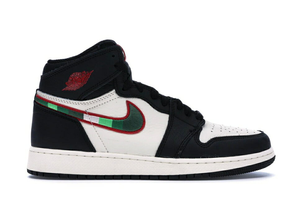 ナイキ ジョーダン ハイ 黒色 ブラック 赤 レッド 【 JORDAN 1 RETRO HIGH SPORTS ILLUSTRATED (A STAR IS BORN) (GS) / BLACK VARSITY RED SAIL 】 キッズ ベビー マタニティ スニーカー