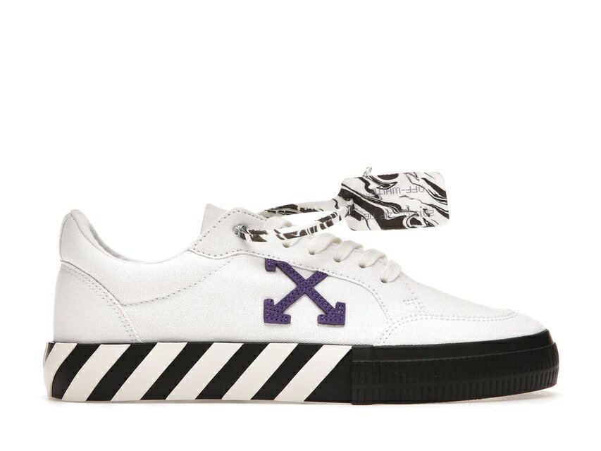 オフホワイト OFF-WHITE スニーカー 【 OFFWHITE VULC LOW WHITE PURPLE SS21 BLACK 】