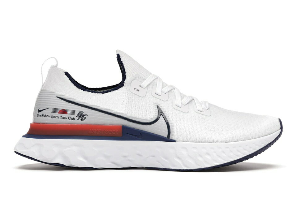 ナイキ NIKE リアクト ラン フライニット 青色 ブルー スニーカー 【 REACT INFINITY RUN FLYKNIT BLUE RIBBON SPORTS WHITE TRACK REDBLUE VOID 】