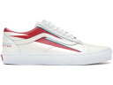 ヴァンズ バンズ クリーム 赤 レッド オールドスクール スニーカー メンズ 【 VANS OLD SKOOL DAVID BOWIE ALADDIN SANE / CREAM RED 】