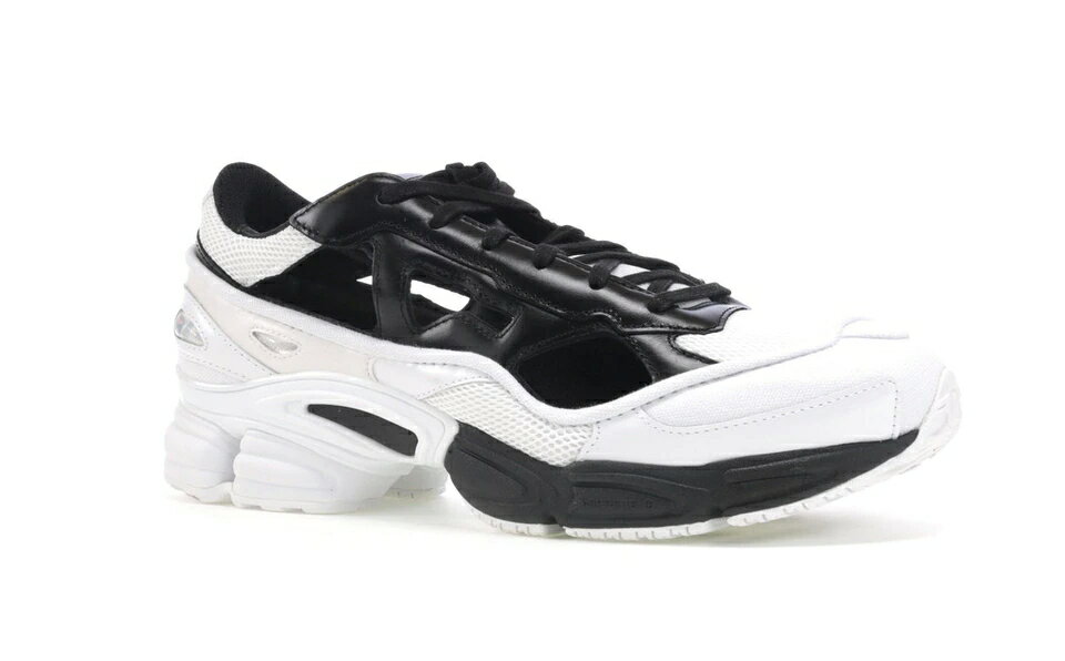 アディダス ADIDAS 黒色 ブラック スニーカー 【 RS REPLICANT OZWEEGO RAF SIMONS BLACK CREAM CORE WHITE FOOTWEAR 】