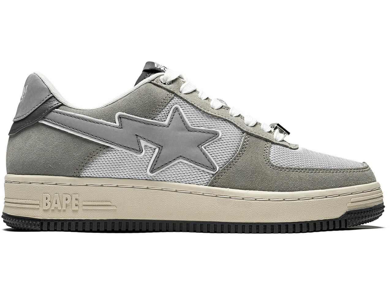 xCv X^WA wU[ DF O[ F zCg Xj[J[ Y y BAPE A BATHING APE STA LOW STADIUM GOODS / HEATHER GREY GREY OFF WHITE z