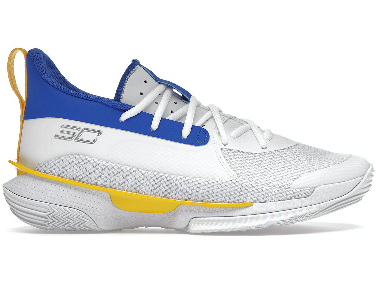 カリー 白色 ホワイト 黄色 イエロー アンダーアーマー スニーカー メンズ 【 UNDER ARMOUR UNDER ARMOUR CURRY 7 DUB NATION 2 / WHITE ROYAL YELLOW 】