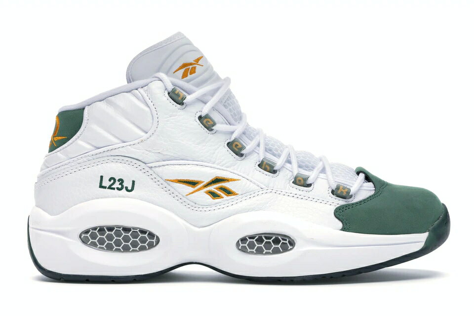 [{bN NGX` ~bh Xj[J[ ^C u F zCg  O[ NGX`~bh Xj[J[ Y y REEBOK QUESTION MID PACKER SHOES FOR PLAYER USE ONLY LEBRON / WHITE SAP GREE