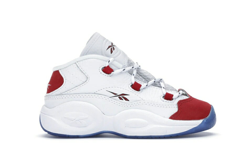 リーボック クエスチョン ミッド 赤 レッド 白色 ホワイト クエスチョンミッド 【 REEBOK QUESTION MID RED TOE 25TH ANNIVERSARY (TD) / WHITE WHITE RED 】