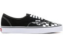 ヴァンズ バンズ オーセンティック 黒色 ブラック 白色 ホワイト スニーカー メンズ 【 VANS AUTHENTIC CHECKER FLAME / BLACK TRUE WHITE 】