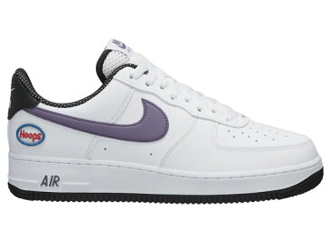 ナイキ NIKE 白色 ホワイト エアフォース スニーカー 【 1 LOW HOOPS WHITE CANYON PURPLE PURPLEBLACKWHITE 】