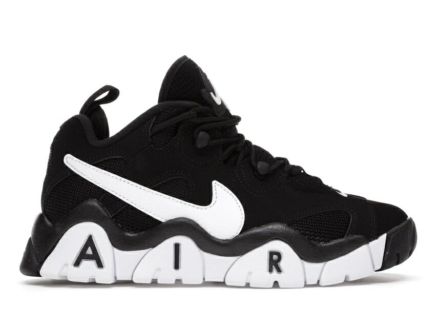 ナイキ 黒色 ブラック 白色 ホワイト エアバラージ 【 NIKE AIR BARRAGE LOW BLACK (GS) / BLACK WHITE WHITE 】 キッズ ベビー マタニティ スニーカー