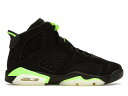 ナイキ ジョーダン JORDAN 緑 グリーン ジュニア キッズ 【 GREEN 6 RETRO ELECTRIC GS BLACK 】