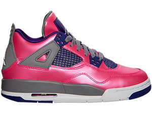 ナイキ ジョーダン ピンク 白色 ホワイト 灰色 シメント グレー 【 JORDAN 4 RETRO PINK FOIL (GS) / PINK FOIL WHITE CEMENT GREY 】 キッズ ベビー マタニティ スニーカー