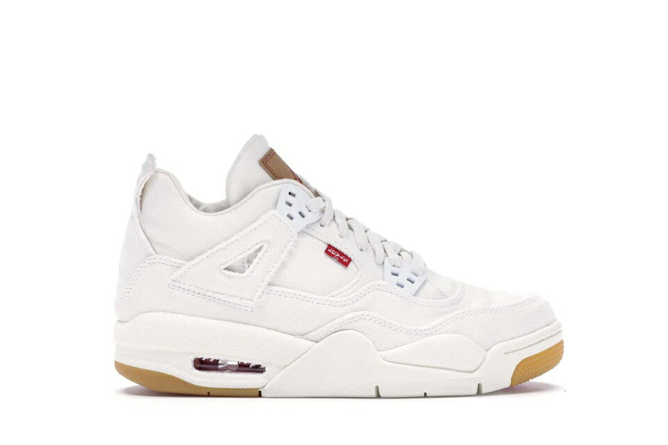 ナイキ ジョーダン 白色 ホワイト LEVI'S 【 JORDAN 4 RETRO WHITE (GS) (LEVI'S TAG) / WHITE WHITE WHITE 】 キッズ ベビー マタニティ スニーカー