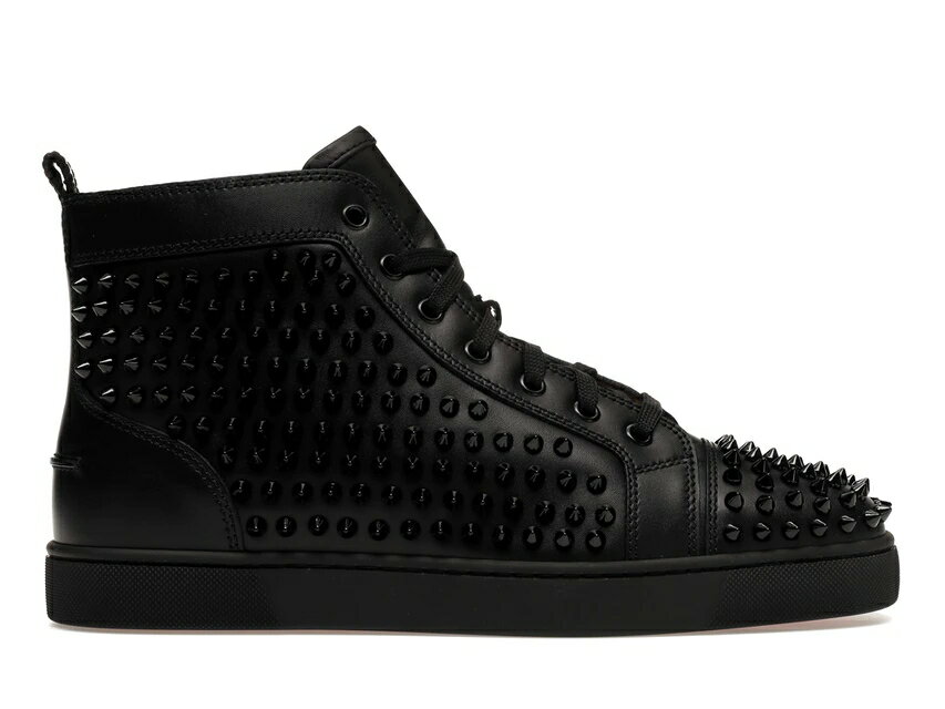 クリスチャン ルブタン プレゼント メンズ クリスチャンルブタン ハイ 黒色 ブラック スニーカー メンズ 【 CHRISTIAN LOUBOUTIN CHRISTIAN LOUBOUTIN SPIKES HIGH BLACK / BLACK BLACK 】