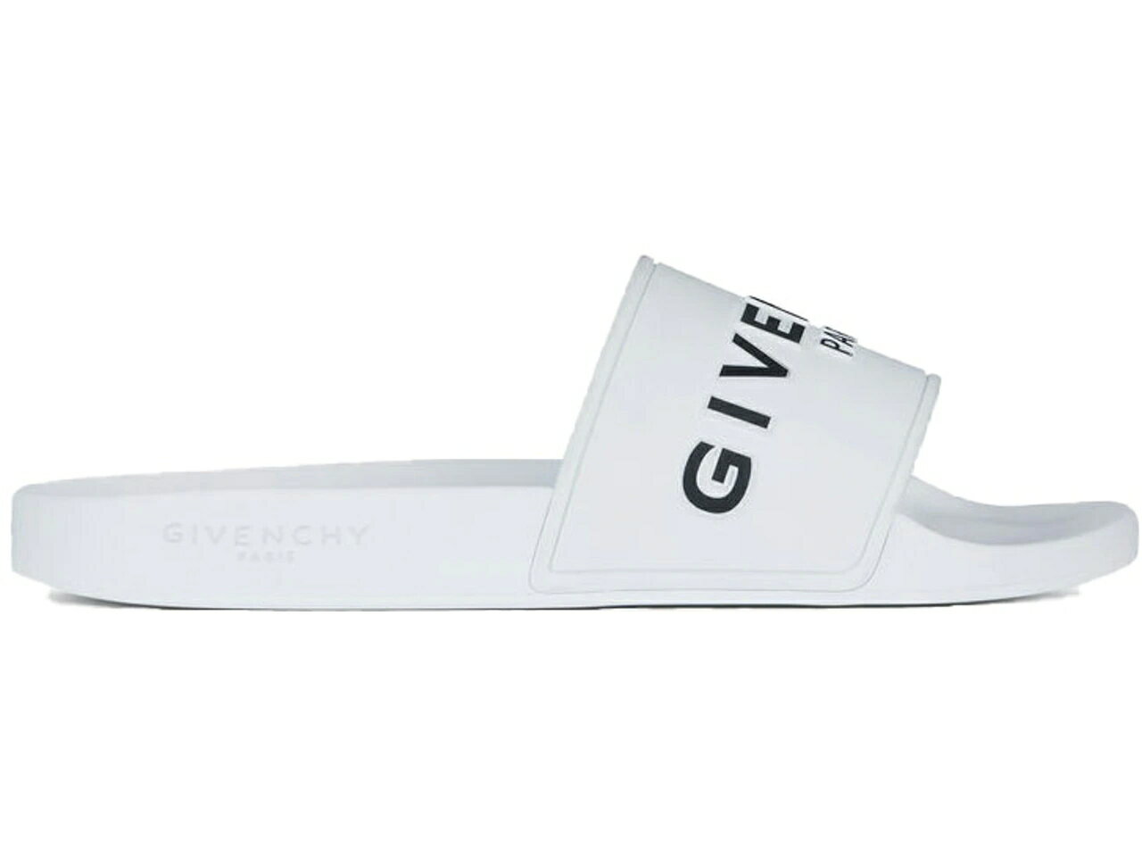 ジバンシィ サンダル 白色 ホワイト 黒色 ブラック スニーカー メンズ 【 GIVENCHY PARIS FLAT SANDALS WHITE BLACK / WHITE BLACK 】