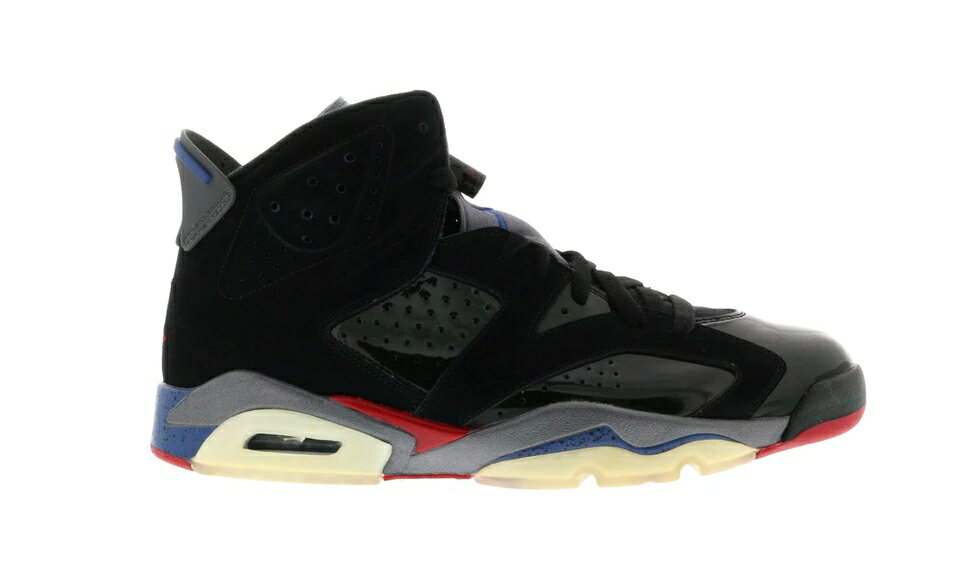 ナイキ ジョーダン ピストンズ 黒色 ブラック 赤 レッド 青色 ブルー スニーカー メンズ 【 JORDAN 6 RETRO PISTONS / BLACK VARSITY RED TRUE BLUE 】