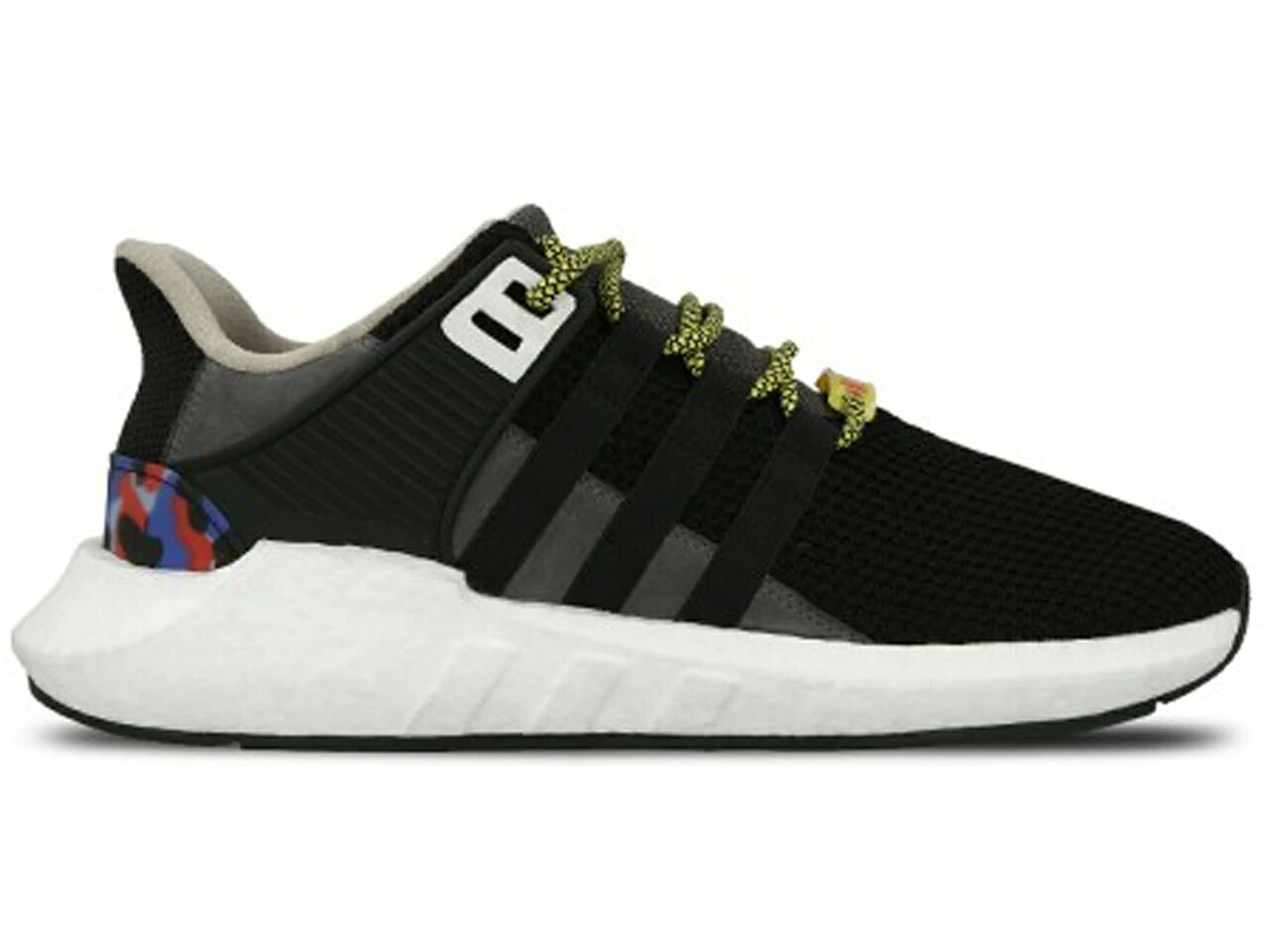 アディダス コア 黒色 ブラック スニーカー メンズ 【 ADIDAS EQT SUPPORT 93/17 BERLIN BVG / CORE BLACK MULTI COLOR RUNNING 】