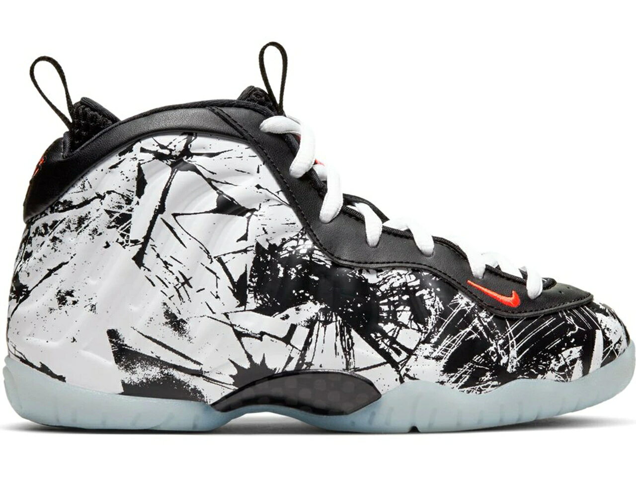 ナイキ フォームポジット 黒色 ブラック 橙 オレンジ エアフォームポジットワン 【 NIKE AIR FOAMPOSITE ONE SHATTERED BACKBOARD (PS) / BLACK WHITE-TOTAL ORANGE 】 キッズ ベビー マタニティ スニーカー