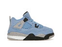 ナイキ ジョーダン 青色 ブルー テック 灰色 グレー 白色 ホワイト 黒色 ブラック 【 JORDAN 4 RETRO UNIVERSITY BLUE (TD) / UNIVERSITY BLUE TECH GREY WHITE BLACK 】