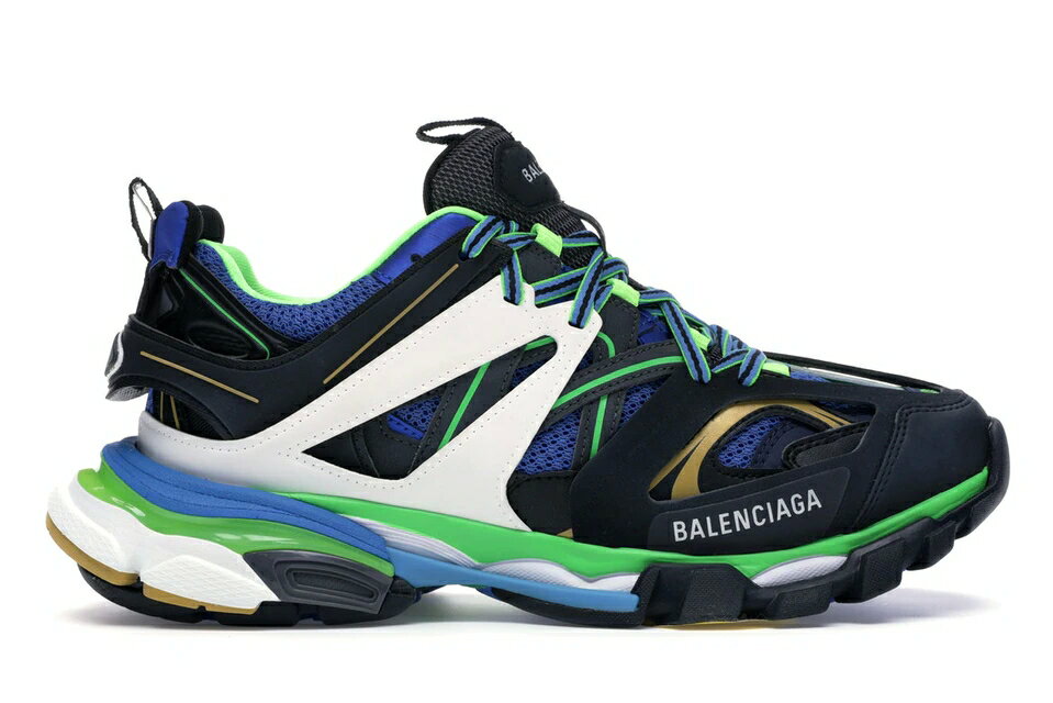 バレンシアガ トラック 緑 グリーン 白色 ホワイト 青色 ブルー スニーカー メンズ 【 BALENCIAGA TRACK GREEN WHITE BLUE / GREEN WHITE BLUE 】