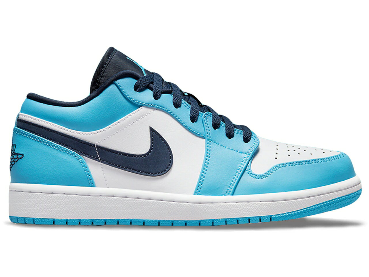 ナイキ ジョーダン 白色 ホワイト 青色 ブルー 【 JORDAN 1 LOW UNC (2021) (GS) / WHITE DARK POWDER BLUE OBSIDIAN 】 キッズ ベビー マタニティ スニーカー