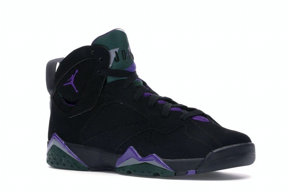 ナイキ ジョーダン JORDAN バックス 銀色 スチール ジュニア キッズ 【 7 RETRO RAY ALLEN BUCKS GS BLACK FIELD PURPLEFIRDARK STEEL GREY 】