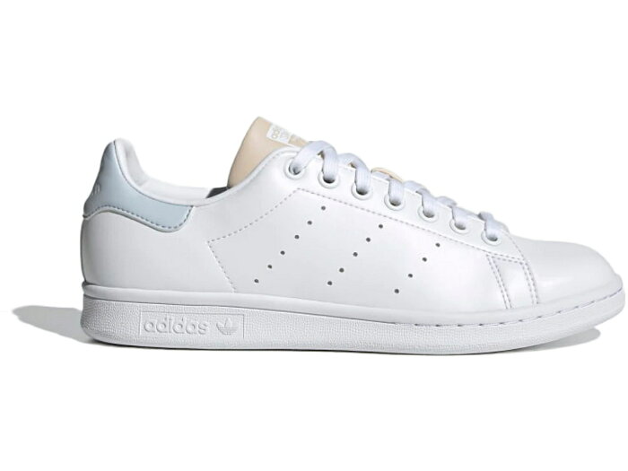 アディダス ADIDAS 白色 ホワイト アイボリー 青色 ブルー スタンスミス レディース スニーカー 【 WHITE IVORY BLUE WOMENS CLOUD HALO 】