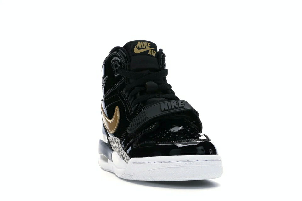 ナイキ ジョーダン JORDAN レガシー 黒色 ブラック ゴールド パテント ジュニア キッズ 【 LEGACY 312 BLACK GOLD PATENT GS METALLIC GOLDWHITE 】