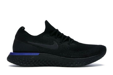 ナイキ NIKE エピック リアクト フライニット 黒色 ブラック スニーカー 【 EPIC REACT FLYKNIT BLACK RACER BLUE BLACKRACER 】