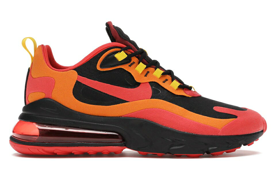 ナイキ NIKE マックス リアクト エアマックス スニーカー 【 270 REACT MAGMA BLACK SPEED YELLOW ORANGE CHILE RED 】