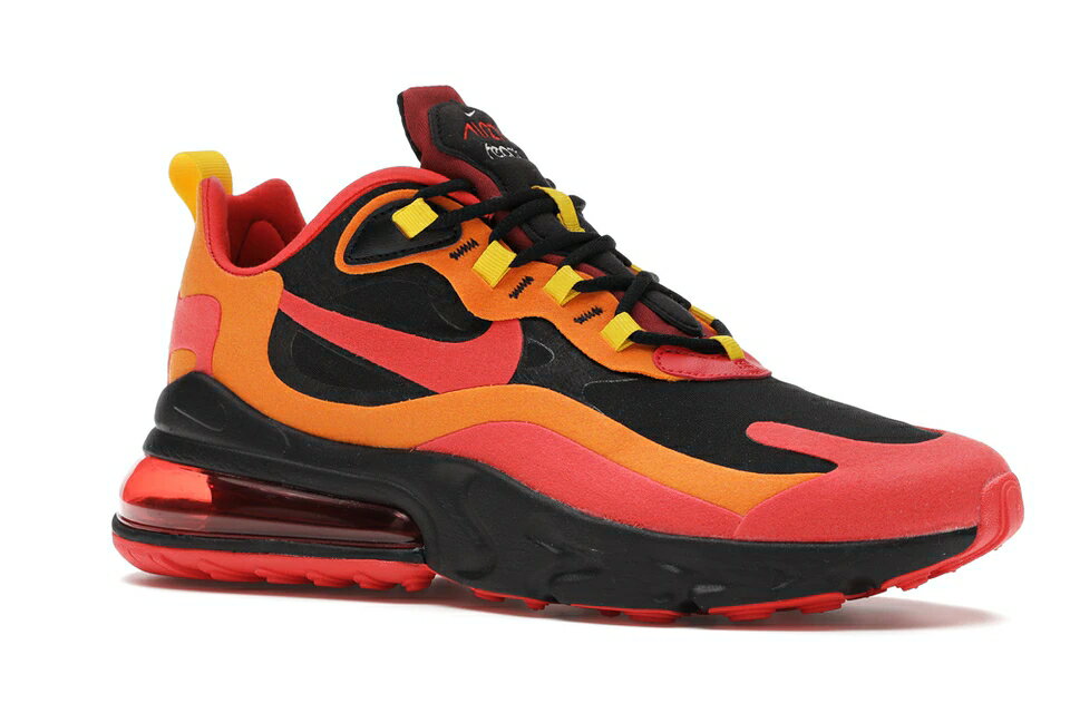 ナイキ NIKE マックス リアクト エアマックス スニーカー 【 270 REACT MAGMA BLACK SPEED YELLOW ORANGE CHILE RED 】