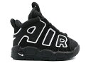 ナイキ アップテンポ 黒色 ブラック 白色 ホワイト エアモアアップテンポ モアテン 【 NIKE AIR MORE UPTEMPO BLACK WHITE (TD) / BLACK WHITE BLACK 】