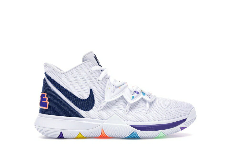 ナイキ NIKE カイリー 白色 ホワイト デニム ジュニア キッズ 【 KYRIE 5 WHITE DENIM GS DEEP ROYAL BLUEGLACIER BLUE 】