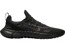 ナイキ フリー ラン 黒色 ブラック 5.0 スニーカー メンズ 【 NIKE FREE RUN BLACK OFF NOIR / BLACK BLACK OFF NOIR 】